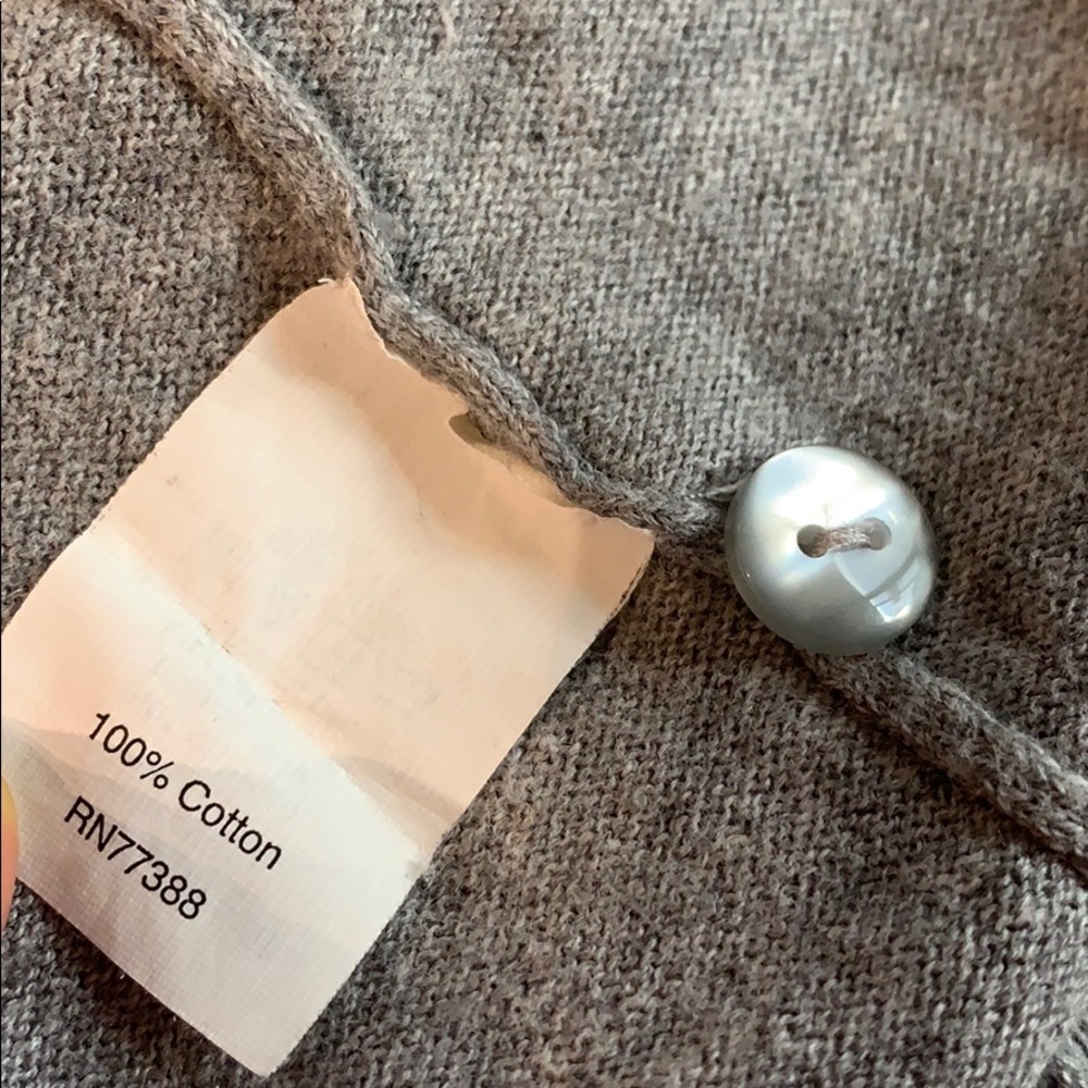 J.Crew Gray Ruffle Cardigan - Picture 6 of 6